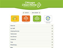 Tablet Screenshot of chicagocleanhome.com